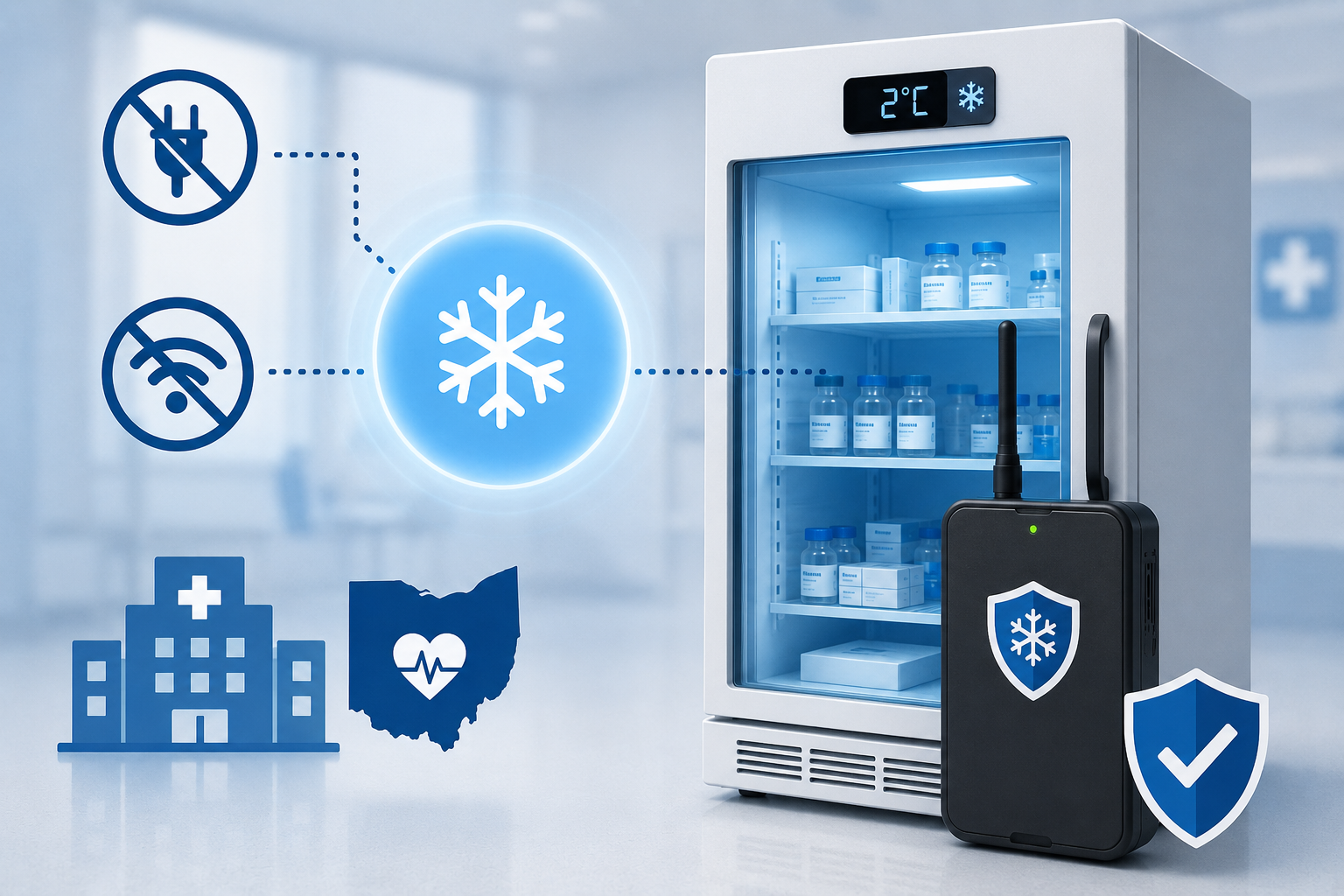 Refrigerazione sanitaria, una piattaforma monitora anche durante i blackout