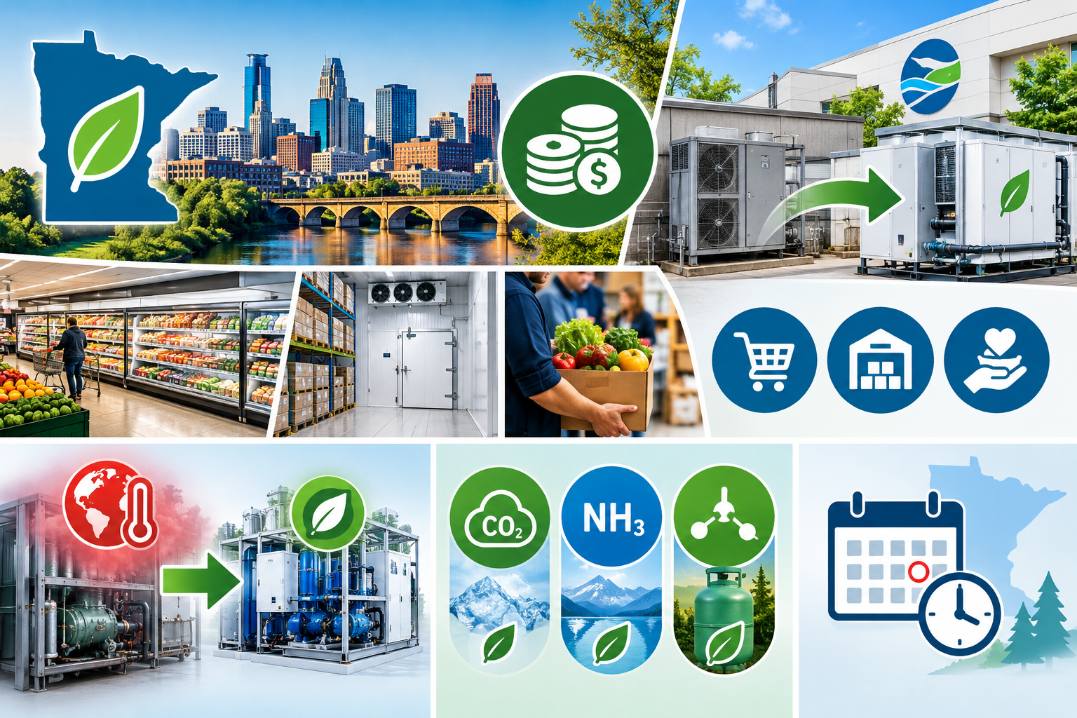 Minnesota, 5 milioni di dollari per sostituire gli impianti di refrigerazione con refrigeranti naturali
